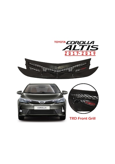 Toyota Corolla Uyumlu Ön Panjur Altis Trd Ön Izgara Parlak Siyah Spor Tipi