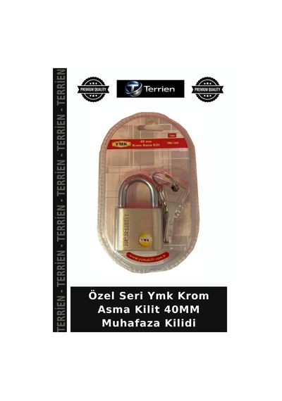 Özel Seri Ymk Krom Asma Kilit 40mm Muhafaza Kilidi