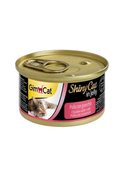 Gimcat Shinycat Tavuklu ve Yengeçli Jelly Konserve Yetişkin Kedi Maması 70 G