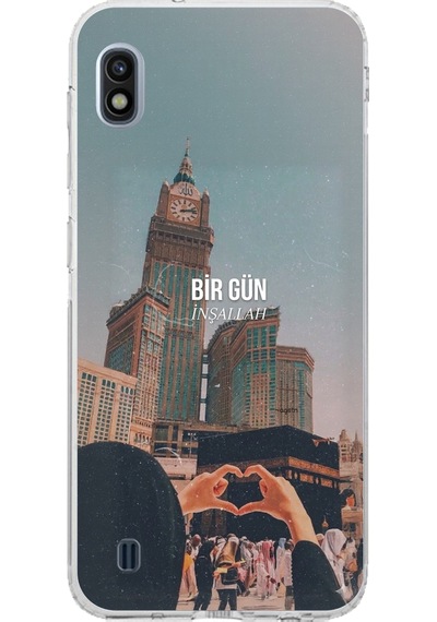 Samsung Galaxy A10 Uyumlu Kabe Sevdası Baskılı Silikon Kılıf Renkli