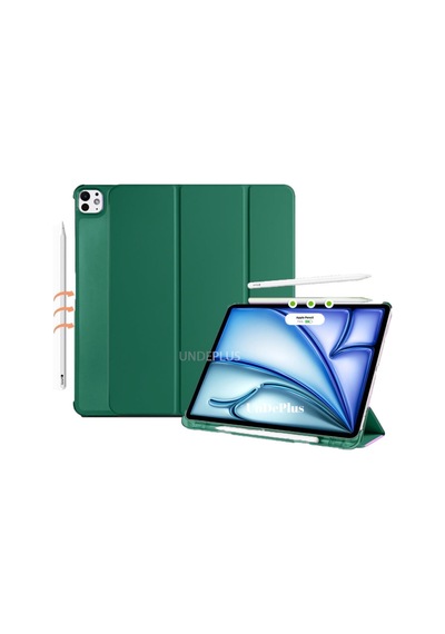 Apple Uyumlu iPad Pro 11inç M4 2024 Kılıf Flip Cover Kalem Bölmeli Pc Case A2836 A2837 A3006