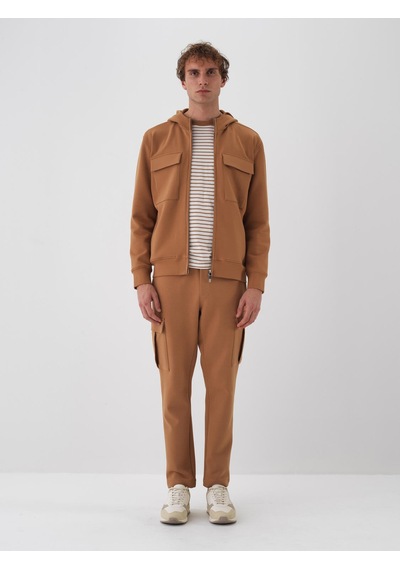 Xint Camel Pamuk Dokulu Regular Fit Sweatmont 350186