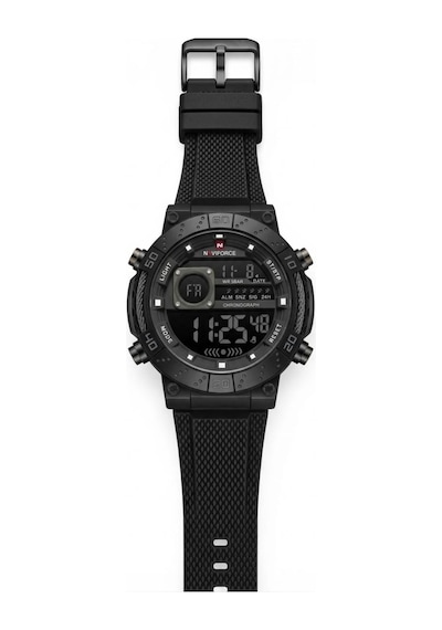 Naviforce Dijital Erkek Kol Saati Alarm Kronometre Siyah