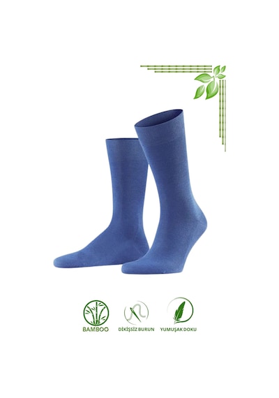 Kral Socks Bambu Erkek Soket Uzun Çorap Klasik Yazlık Dikişsiz 3'lü Set Antrasit