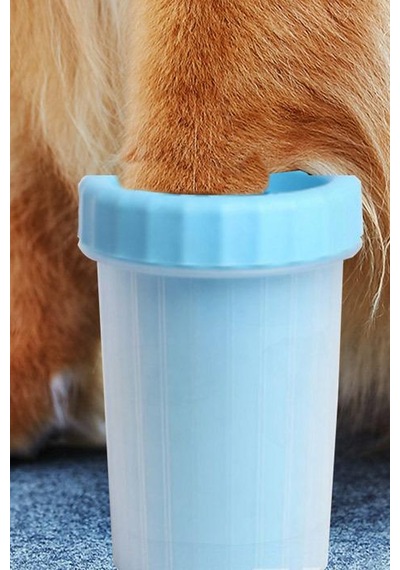 Thentech Evcil Hayvan Kedi Köpek Pati Temizleme Silikon Fırçalı Aparat Kolay Temizlik Acıtmaz Kolay Temizlik