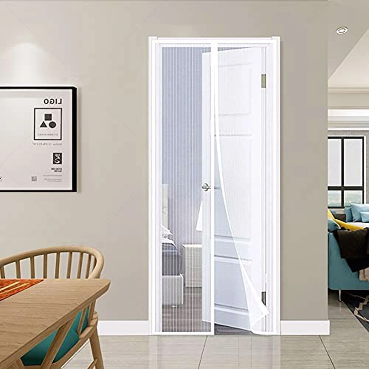 Mıknatıslı Kapı Sinekliği Tül Perde 105 X 205 Cm Standart