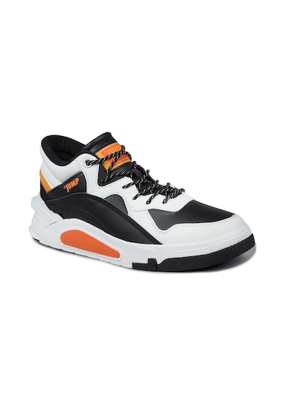 Lescon 29103 Yüksek Bilekli Siyah Erkek Sneaker Günlük Spor Ayakkabı Beyaz