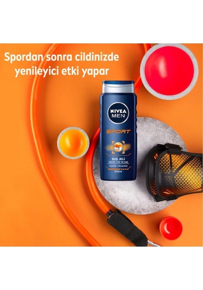 Nivea Men Saç Ve Vücut Şampuanı Sport 500 Ml 2 Adet