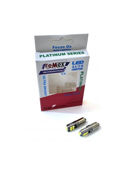 Femex Platinum Beyaz H21w Bay9s 10 Smd 3030 Chip Led Ampul Femex