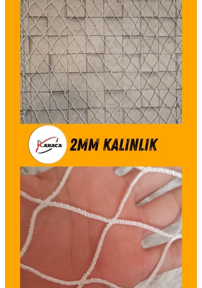 Kedi Balkon Güvenlik Filesi 2.80x4 Mt 2mm İp Kalınlığı 4x4 Gözenekli