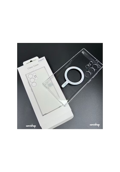 Samsung Galaxy S25 Ultra Uyumlu Animasyonlu Şeffaf Sert Mika Sararmaz Magsafe İnce Altı Açık Kılıf Şeffaf