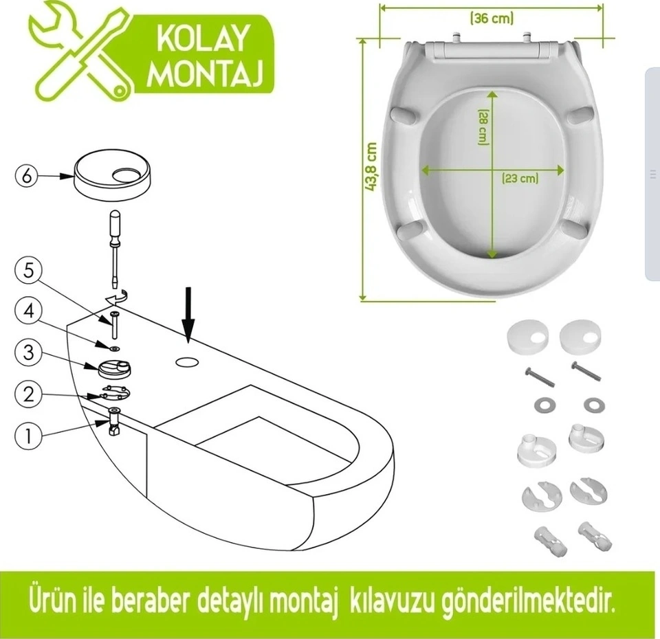 Nkp Slim Smart Yavaş Kapanan Klozet Kapağı