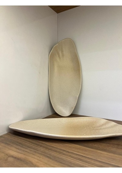 2'li Sahara Tone Dikdörtgen Tabak 31 Cm Yemek/kahvaltı/et/balık/salata/meze Çok Amaçlı Oval Tabak Çok renkli