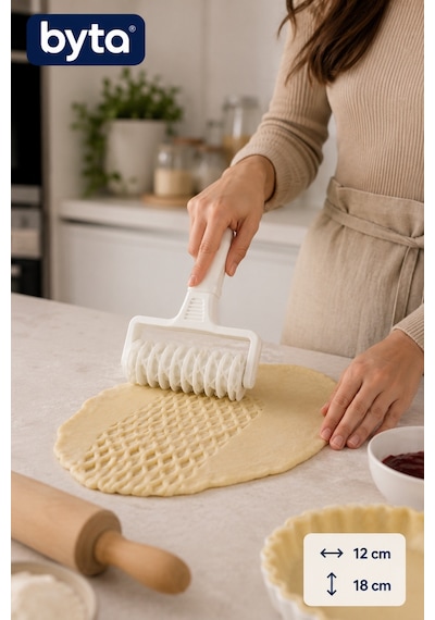 Hamur Şekillendirme Merdanesi Kafes Desenli Hamur Kesici Ve Şekillendirici Turta Tart Börek Tatlı Hamuru Rulosu Diğer
