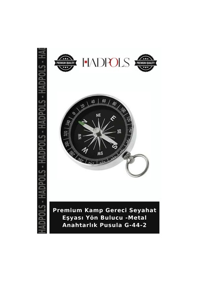 Premium Kamp Gereci Seyahat Eşyası Yön Bulucu -metal Anahtarlık Pusula G-44-2