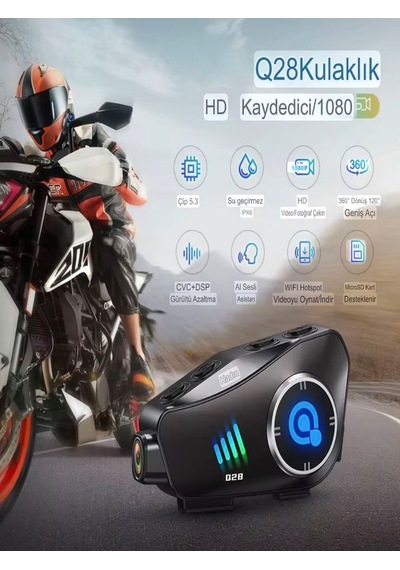 Q-28 Su Geçirmez Wireless 30fps Hd Yatay/dikey 1920^1080p Video M