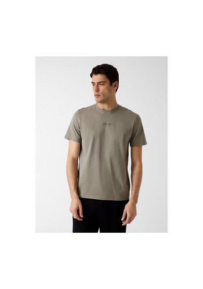 Guess Ambrogio Erkek Aktif Regular Fit T-shirt Haki