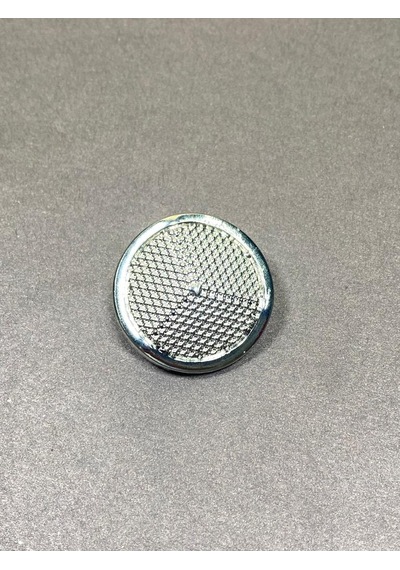 Hırka Yelek Boyu Düğmesi / Metalize Plastik Düğme / Gümüş 1,8