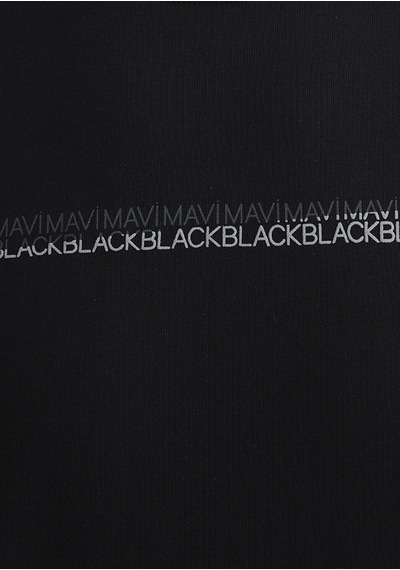 Mavi - Mavi Black Baskılı Siyah Tişört 0612647-900 Siyah
