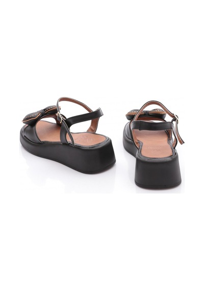 Dgn 7002 Kadin Fiyonk Detayli Sandalet Siyah