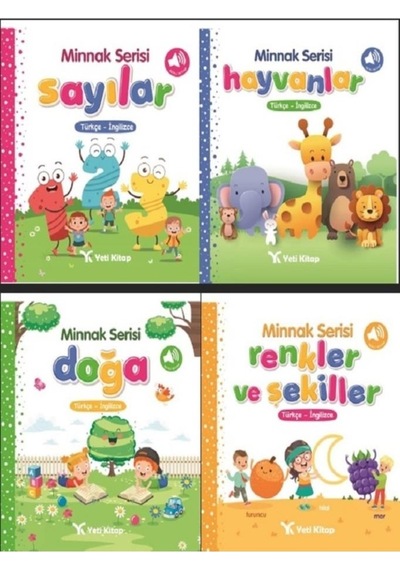 Yeti Kitap 0-3 Yaş Minnak Serisi Bebek Kitapları Seti 4 Kitap