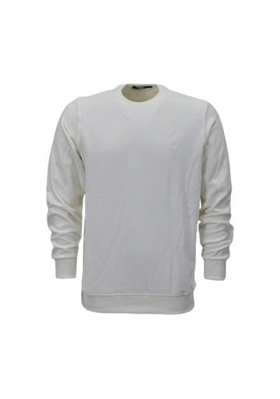 Erkek Sıfır Yaka Sweatshirt Bgl-st04198 Ekru