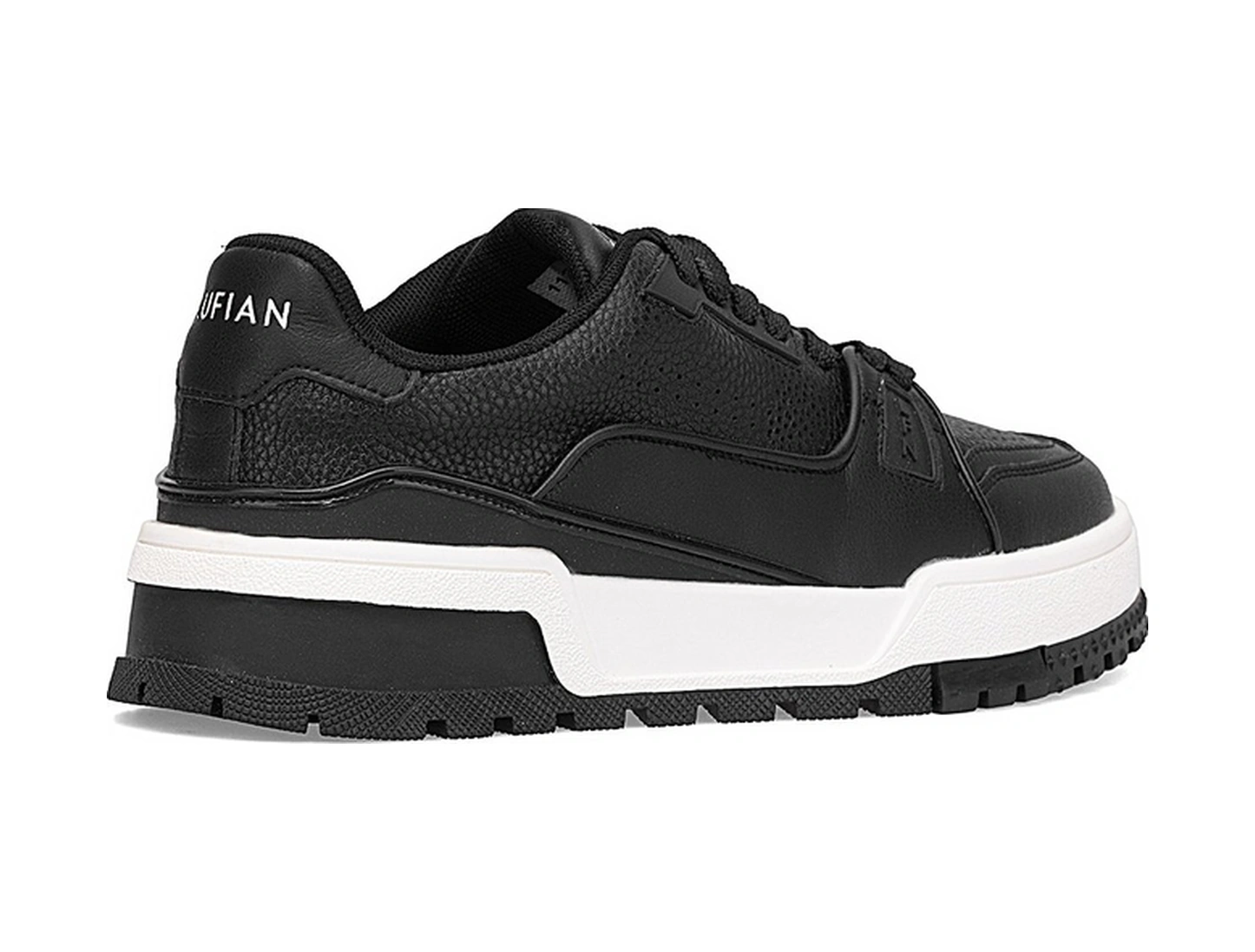 Lufian 112230250 Albert 25k Erkek Hakiki Deri Klasik Sneaker Siyah Siyah