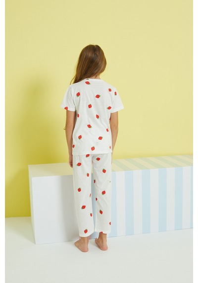 Siyah İnci Örme Pijama Takım 24107098 Çok Renkli
