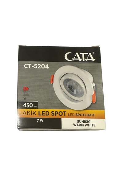 Ct-5204 7w 3200k Gün Işığı Akik Sıva Altı Led Spot 4 Adet Diğer