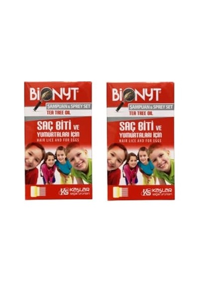 Bionyt Saç Biti Ve Yumurtaları Için Çay Ağacı Yağlı Şampuan & Sprey Set 2 Adet
