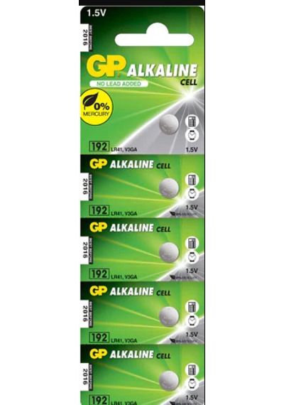 Gp 192 Lr41 5'li Alkalin Düğme Pil