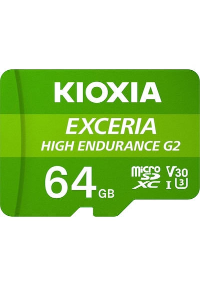 64gb Exceria High Endurance G2 Micro Sdxc V30 A1 4k 100mb/50mb/sn Hafıza Kartı - Sd Adaptörlü