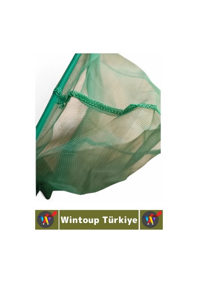 Wintoup Dayanıklı Kaymaz Sap Hafif Yumuşak Fileli Tatlı Tuzlu Su Uyumlu Pratik Akvaryum Balık Kepçesi 15 Cm