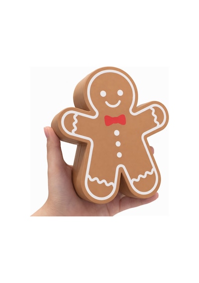 Zencefilli Adam Şekerlik Gingerbread Kapaklı Saklama Kutusu Dekoratif Çikolatalık & Konsept