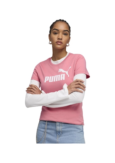 Puma Essentials No. 1 Kadın Pembe Günlük Stil T-shirt 68237125