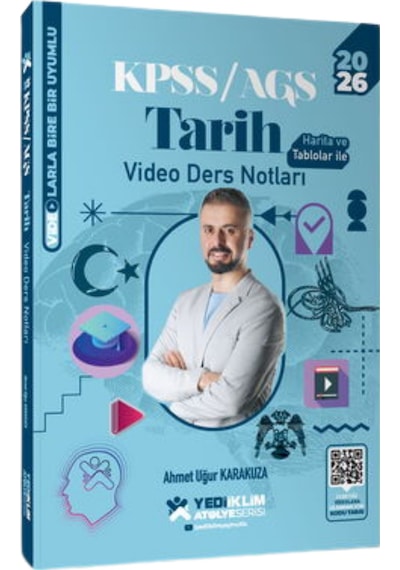 2026 Kpss Ags Atölye Serisi Genel Kültür Tarih Video Ders Notu Ve Soru Bankası Seti 2 Kitap