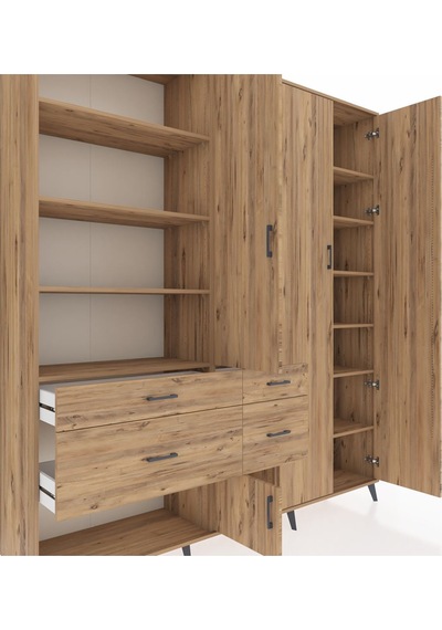 Hyperion Dolap 14 Raflı 4 Çekmeceli 4 Kapaklı 220x44x243 Çam-çam/çam Atlas Çam/atlas Çam Hyperion Dolap 14 Raflı 4 Çekmeceli 4 Kapaklı 220x44x243 Çam-çam/çam Atlas Çam/atlas Çam