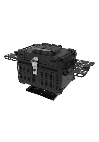 57 Litre Universal Alüminyum Premium Motosiklet Çantası Siyah