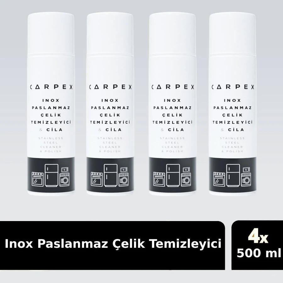 Carpex 4 Ad Inox Paslanmaz Çelik Temizleyici Sprey