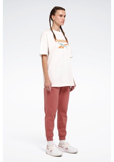 Reebok New Id Ovrs Tee Ekru Kadın Kısa Kol T-shirt Bej