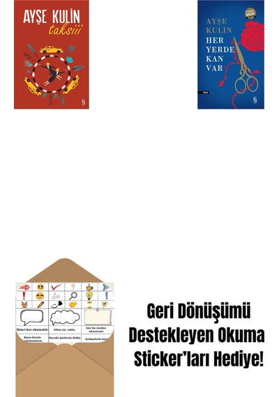 Taksiii + Her Yerde Kan Var Midi Boy + Okuma Sticker'ları