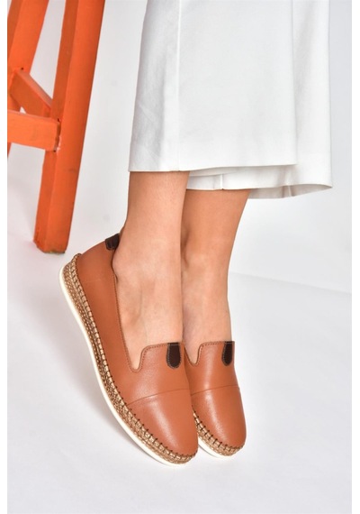 Fox Shoes P555000103 Taba Hakiki Deri Günlük Kadın Ayakkabı Taba-hakiki Deri Taba