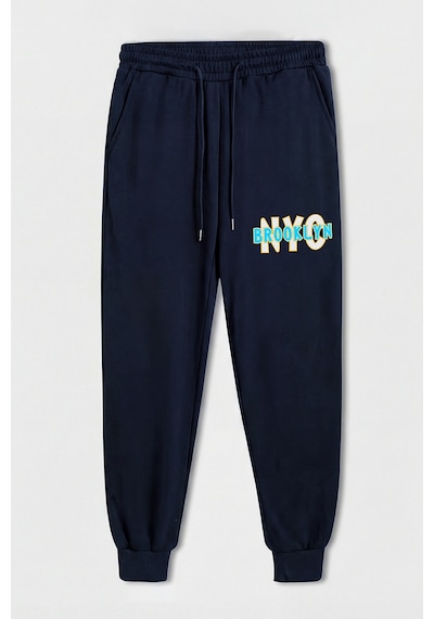 Fyk Kids 5'li Baskı Detaylı Beli Lastikli Erkek Çocuk Jogger Eşofman Altı Kırmızı-haki-füme-indigo-lacivert