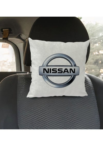 Bk Gift Nissan Tasarımlı Kare Araç Koltuk Yastığı-1