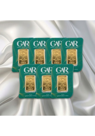 7 Adet 2.5 Gr 24 Ayar Gram Altın