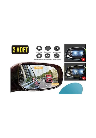 Oto Araba Dış Dikiz Ayna Yağmur Kaydırıcı Film Buğu Önleyic N11.1008