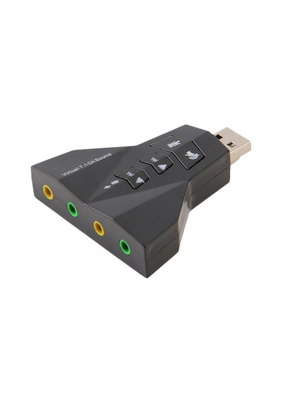Usb Ses Karti 7+1 Virtual 3D Kablosuz Win7 Win8 Win10 Usb Audio Çevirici
