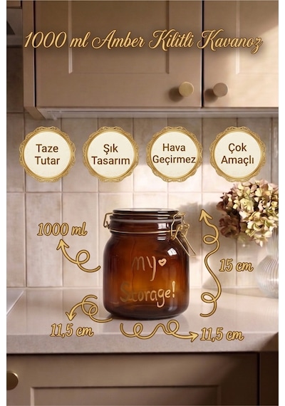 1000 Ml Amber Cam Kavanoz Kilitli Kapaklı Contalı Saklama Kavanozu Paslanmaz Çelik Mandallı Kapak Kalın Cam Hava Geçirmez Erzak Kahve Baharat Bakliyat Saklama Kabı Kahverengi Kahverengi 1000 Ml Amber Cam Kavanoz Kilitli Kapaklı Contalı Saklama Kavanozu Paslanmaz Çelik Mandallı Kapak Kalın Cam Hava Geçirmez Erzak Kahve Baharat Bakliyat Saklama Kabı Kahverengi Kahverengi