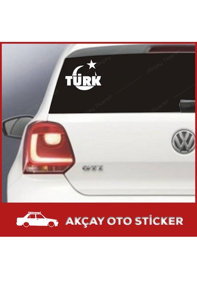 Ay Yıldız Türk Sticker Ay Yıldız Sticker Araç Sticker Oto Sticke