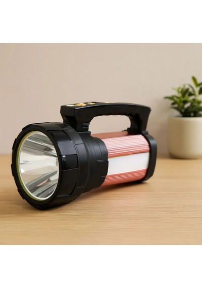 Jenerik Şarjlı 2in1 El Feneri Ve Projektör 15w Cob + 28 Led Powerbank Su Geçirmez Çok Renkli